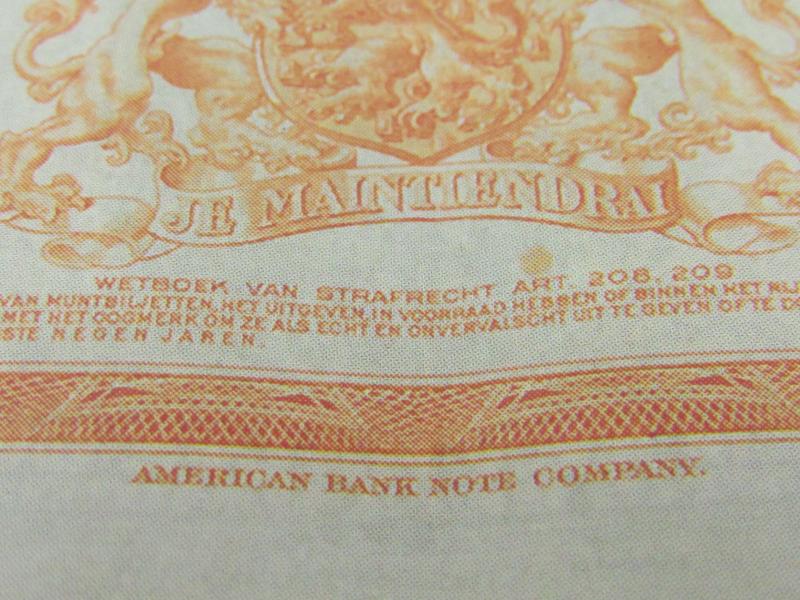 WWII money from the Netherlands 1943