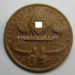 Commemorative - beige-coloured and/or: carton-based(!) - 'HJ'- (ie....