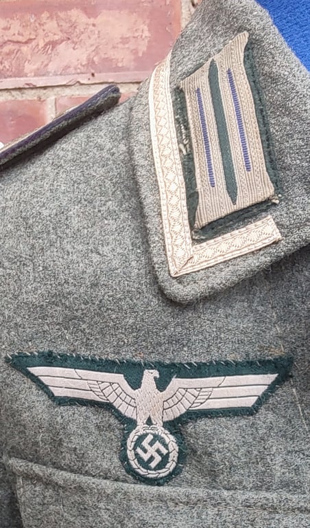 WW2 German M43 Army Medics NCO Combat Tunic- more pictures