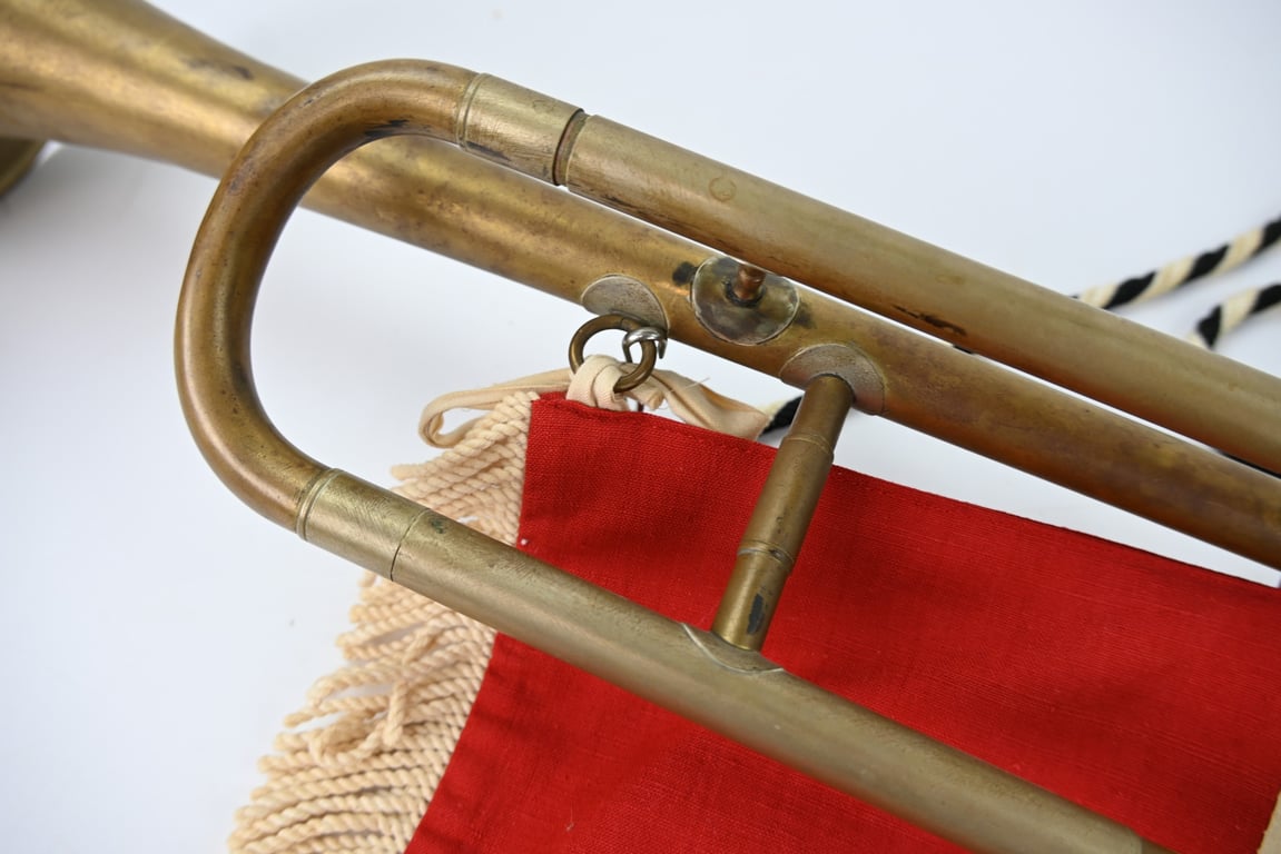 German Hitler Youth Trumpet & Fahne