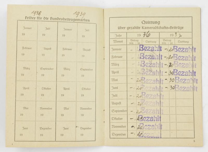 German Kyffhauserbund Memberpass Grouping