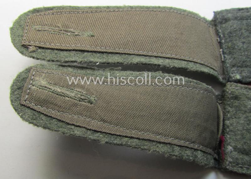 Pair of WH (Heeres) NCO-type shoulderstraps: 'Uffz. eines (Nebel)Werfer-Rgts. o. Abtgs.'