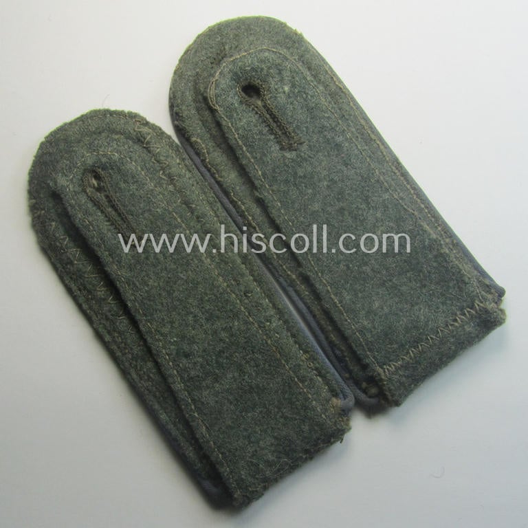 Pair of WH (Heeres) early-war-period- (ie. 'M41'- ie. 'M43'-pattern), NCO-type shoulderstraps as was intended for an: 'Uffz. eines Nachschub-Abtlgs.'