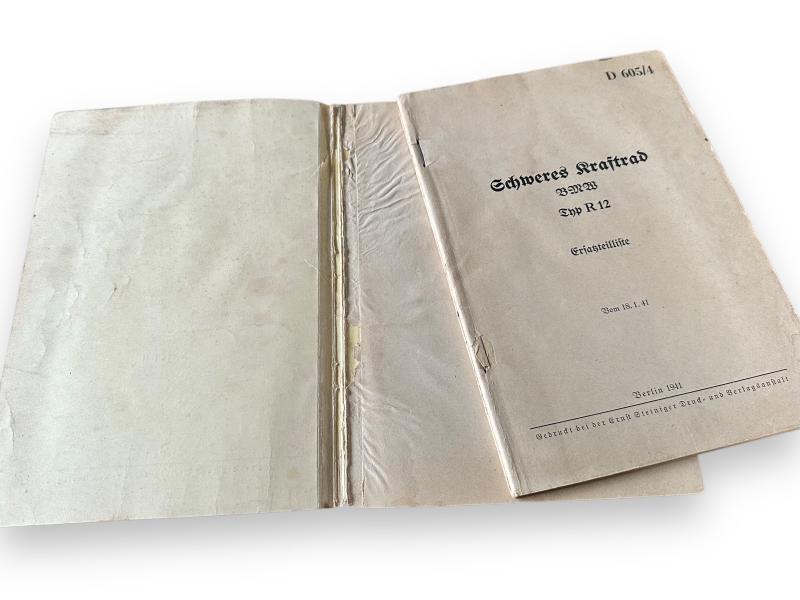 BMW R12 Spare parts list