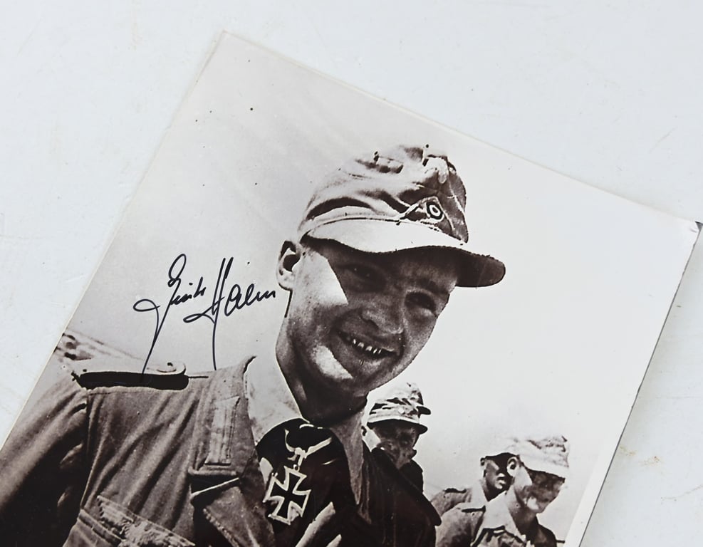 Signature of Wehrmacht Heer KC Recipient 'Günter Halm'