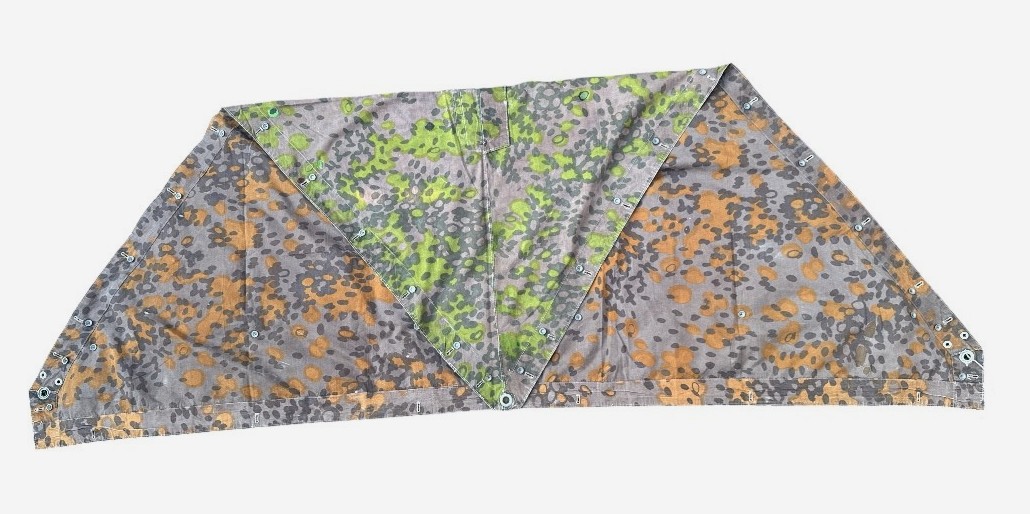 Rare Original Waffen-SS Reversible Planetree Camouflage Zeltbahn 31