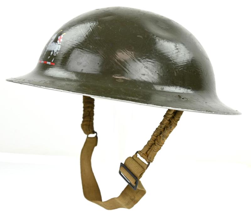 British WW2 Brodie Helmet 'Queen's Royal Regiment' (West Surrey)