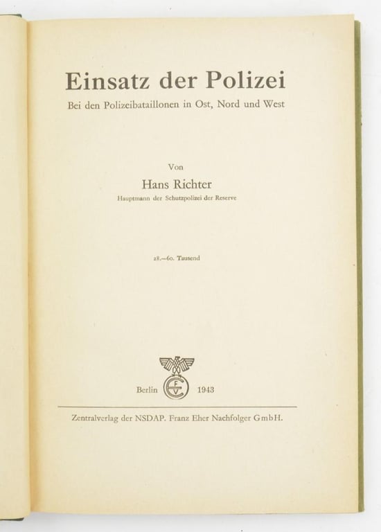 German Book 'Einsatz der Polizei'