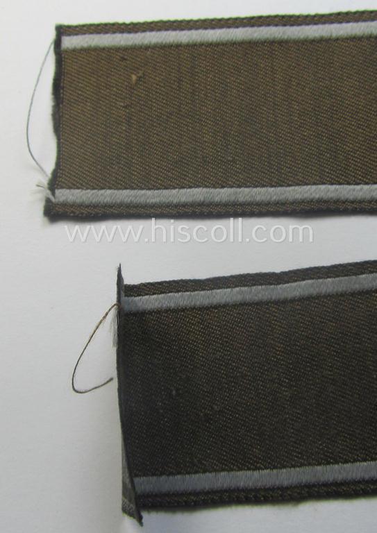 Hardly ie. never worn example of a WH (Heeres) cuff-title ie. armband (ie. 'Ärmelstreifen') entitled: 'Feldgendarmerie' (being a typical 'BeVo'-woven example)