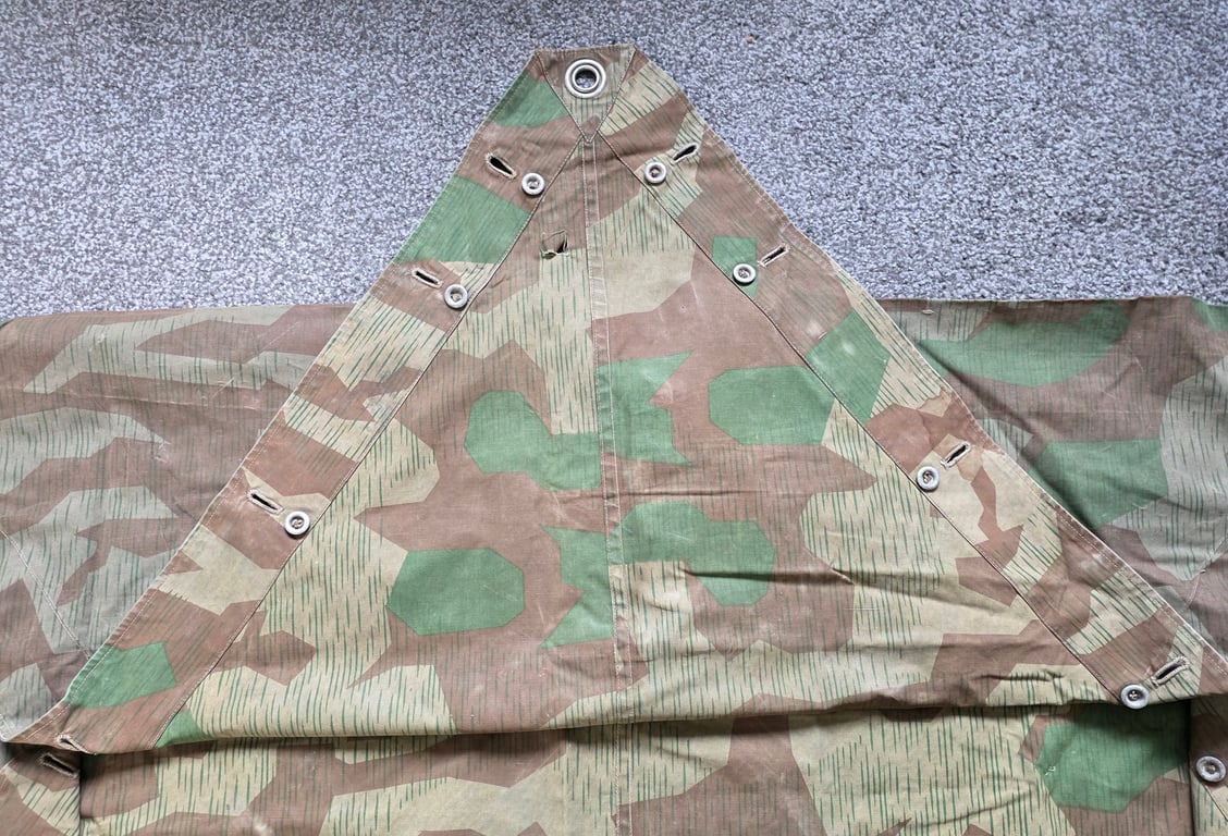 Wehrmacht Splinter pattern camouflage tent shelter quarter.