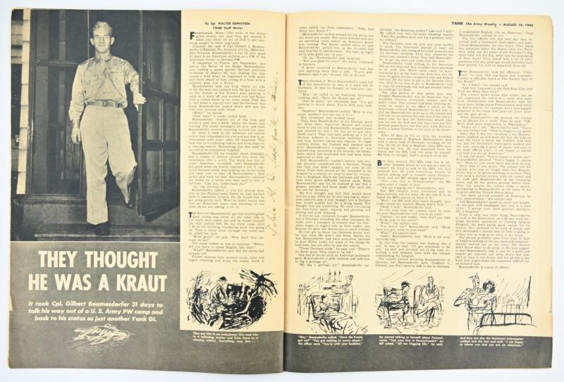US WW2 Yank Magazine 10 August 1945