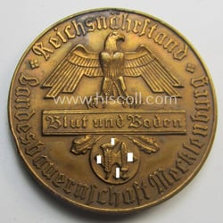 Unusally seen, 'Reichsnährstand'- (ie. 'RNSt.'-) related loyal-service plaque...