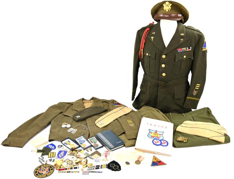 US WW2 Grouping of Captain Donald H. Wilkins, Divisional Dental Sorgeon 2nd Armored Division