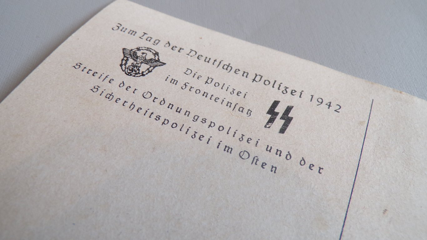 "Die Polizei im Fronteinsatz" SS & Police Postcard