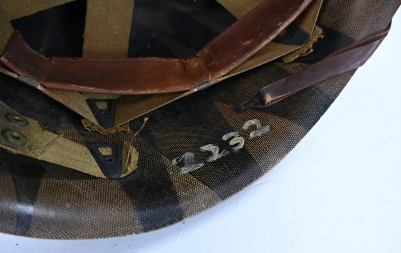 US WW2 M1 Named Helmet Liner