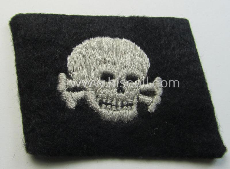 'SS'- (ie. 'Waffen-SS') 'RzM-style'-collar-tab: '3. SS-Pz.-Div.' “Totenkopf”