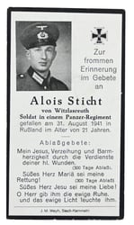German WH Deathcard Panzer-Regiment Soldier