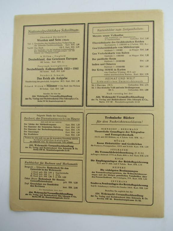 Fortbildung Magazine Nr 7-10  April 1943