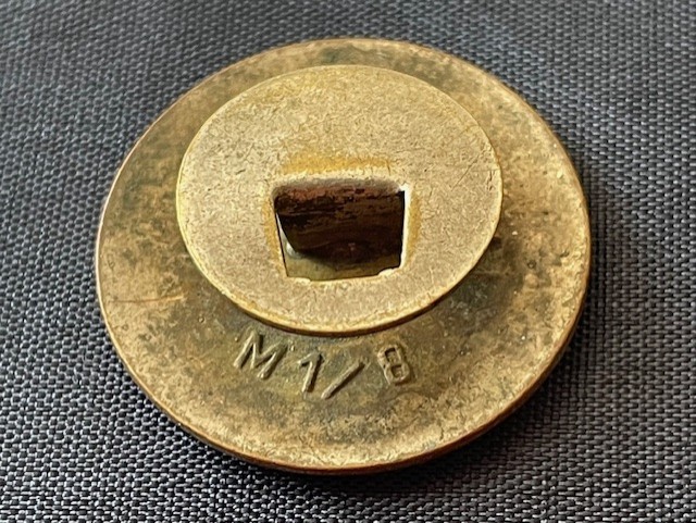 GERMAN WWII NSDAP LAPEL FIX ENAMEL PARTY BADGE M1/34 KARL WURSTER