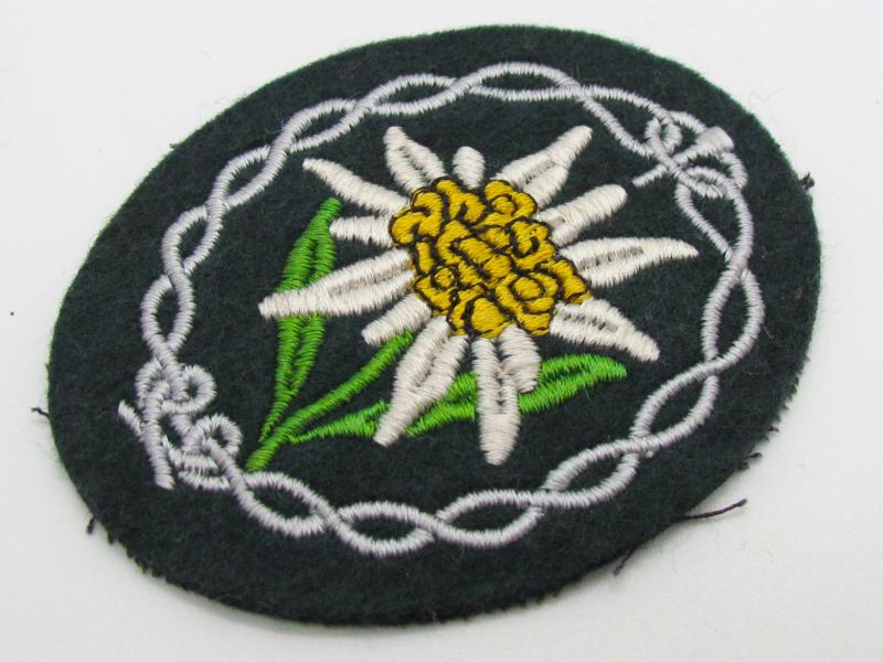 Wehrmacht Gebirgsjäger Edelweiss sleeve badge