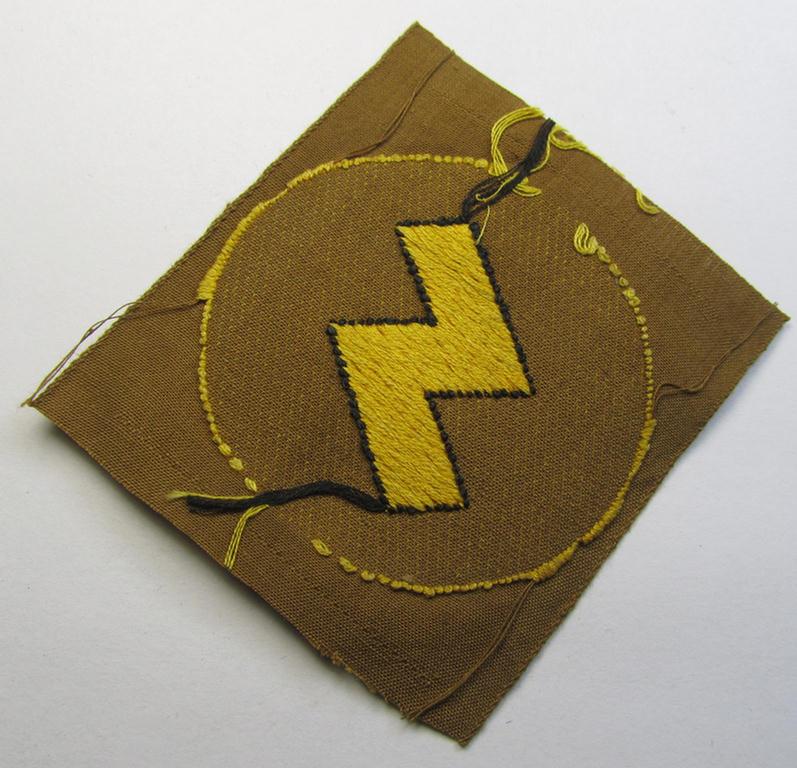 Attractive, DJ (ie. 'Deutsches Jungvolk') arm-badge as was specifically intended for usage by a member who served within the: 'Oberbann 2' (being a 'virtually mint- ie. unissued' example that is void of an 'RzM'-etiket)