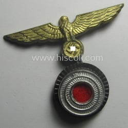 WH (Kriegsmarine) 'combined-pattern'-eagle- and cocarde-pin being a non-maker-marked...