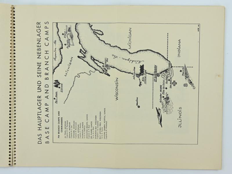 US WW2 POW Camp Book 'Ft. Sheridan'