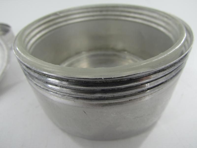 Aluminum Butter Dish with Glass Insert