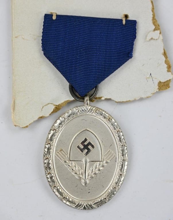 German RAD 12 Years of Service Medal in Silver