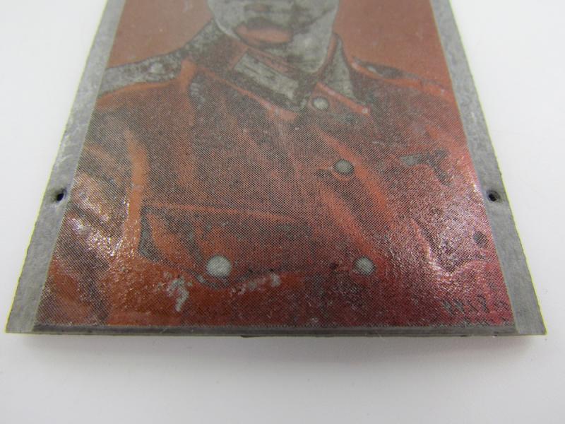 Original German Newspaper Photo “Druckplatte” (printing plate)