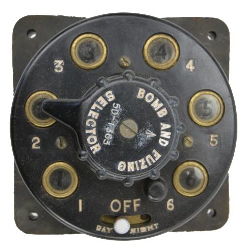 British WW2 Bomb Selector Release Panel in Box