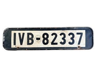 Wehrmacht License Plate