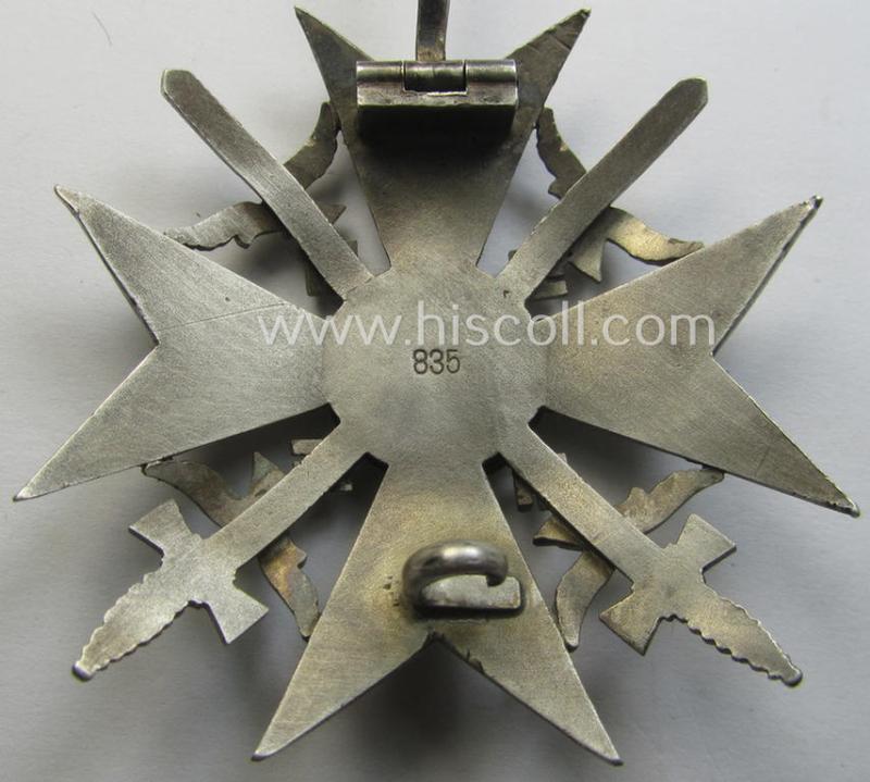 'Spanienkreuz mit Schwerten in Silber' being a clearly maker- (ie. '835'-) marked example that was (I deem) produced by the maker (ie. 'Hersteller') 'Wilhelm Deumer'