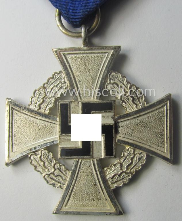 'Treuedienst Ehrenzeichen 2. Klasse' (or: silver-class, civil loyal-service-medal as was intended for 25 yrs. of loyal service) being a nicely preserved and/or non-marked specimen