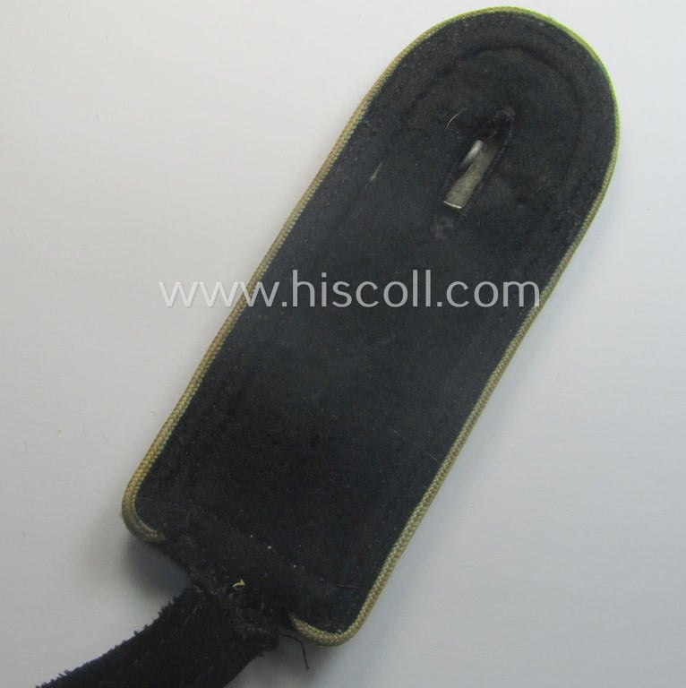 Single, Waffen-SS NCO-type shoulderstrap: 'SS-Unterscharführer' who served within the: 'SS-Infanterie-Trpn.'