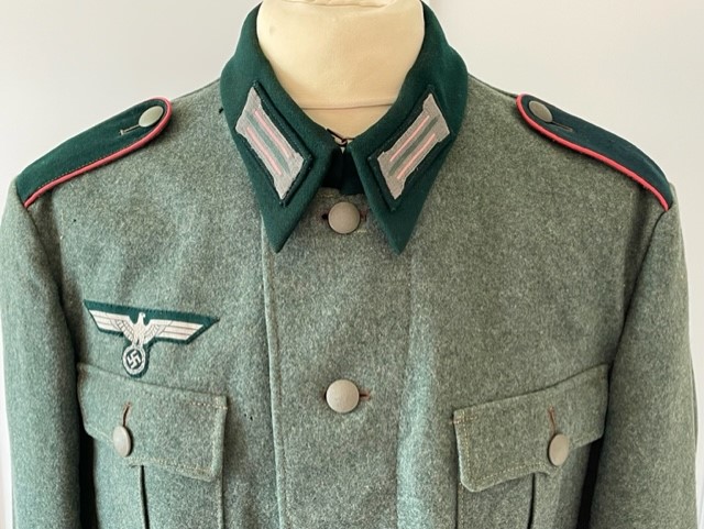 EXCELLENT WWII GERMAN COMBAT PANZER ENLISTED MANS M36 TUNIC