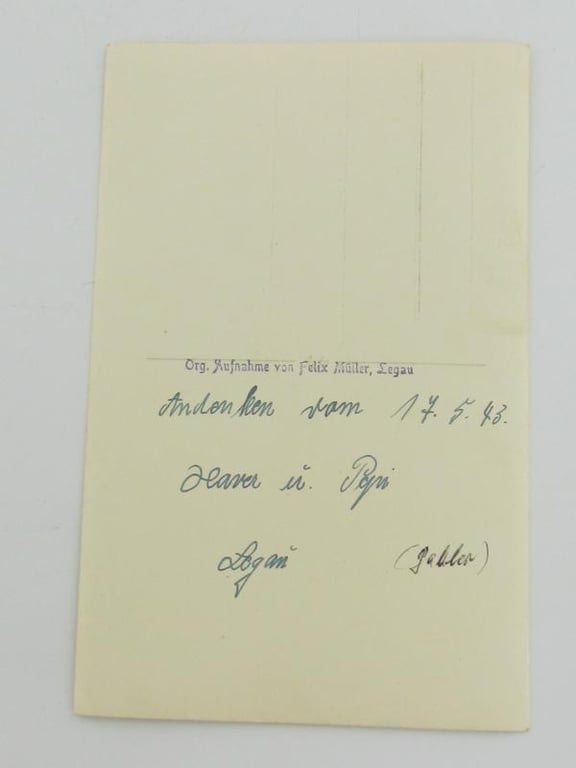 Portrait Photo of a Panzer Soldier and his Wife