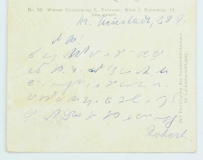 German WH Postcard 'Gruss von der Entkleidung'
