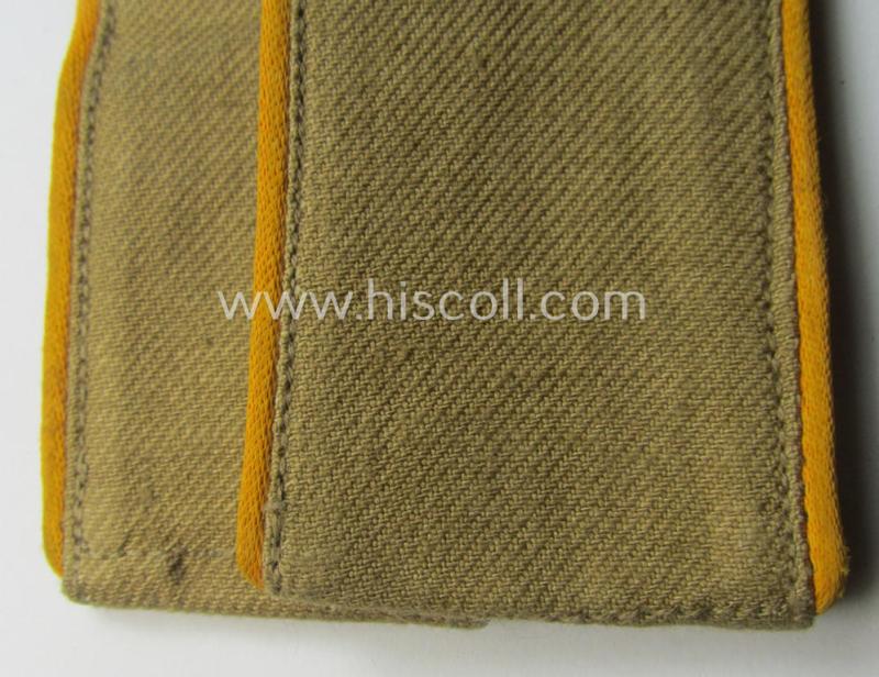 Pair of EM-type, WH (Luftwaffe) 'tropical-issue' shoulderstraps as was intended for usage by a: 'Soldat der Flieger- o. Fallschirmjäger-Trpn.'