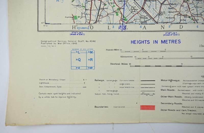 British WW2 Mapcard of Oldenburg Germany