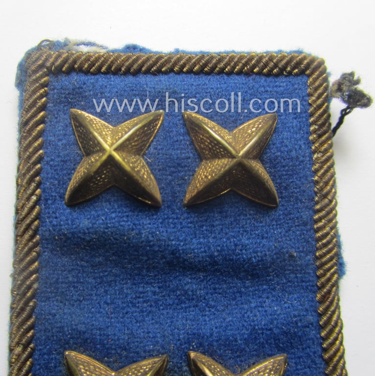 Attractive - albeit regrettably single! - Dutch NSB (ie. 'Nationaal Socialistische Beweging') higher-ranked collar-tab as was intended for usage by an official within the political branch having the rank of a: 'Districtsleider'