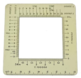 German WH Mapcase Measurement Tool