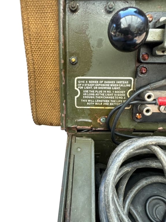 British WWII Signal Lamp and Morse Key