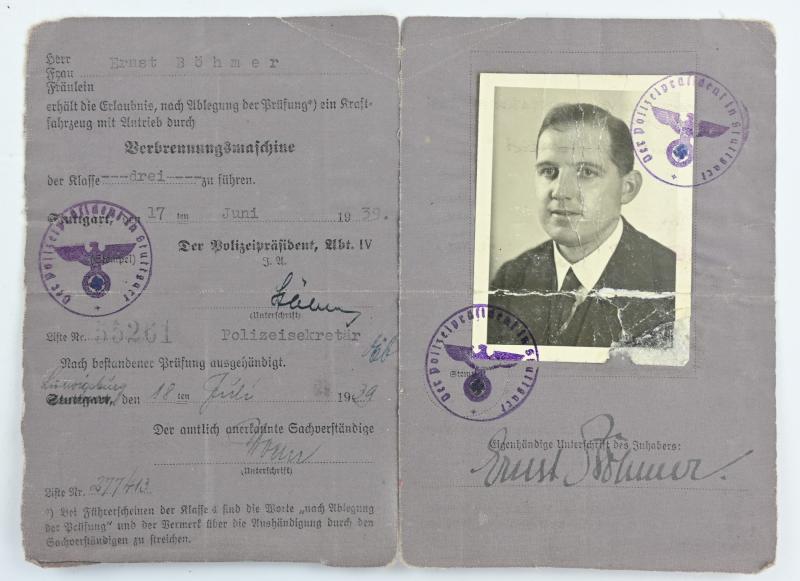 German WH Drivers License