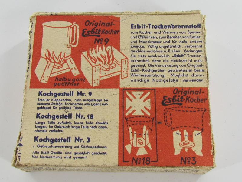 Esbit Cooker and Fuel Blok Box