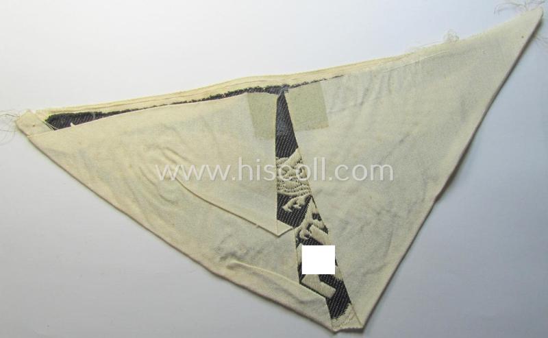 Attractive - and fairly large-sized! - example of a (typical) linnen-based WH 'Luftwaffe'-related sport-shirt badge (ie. 'Brustadler für Sportanzug') as was executed in the neat 'BeVo-weave pattern