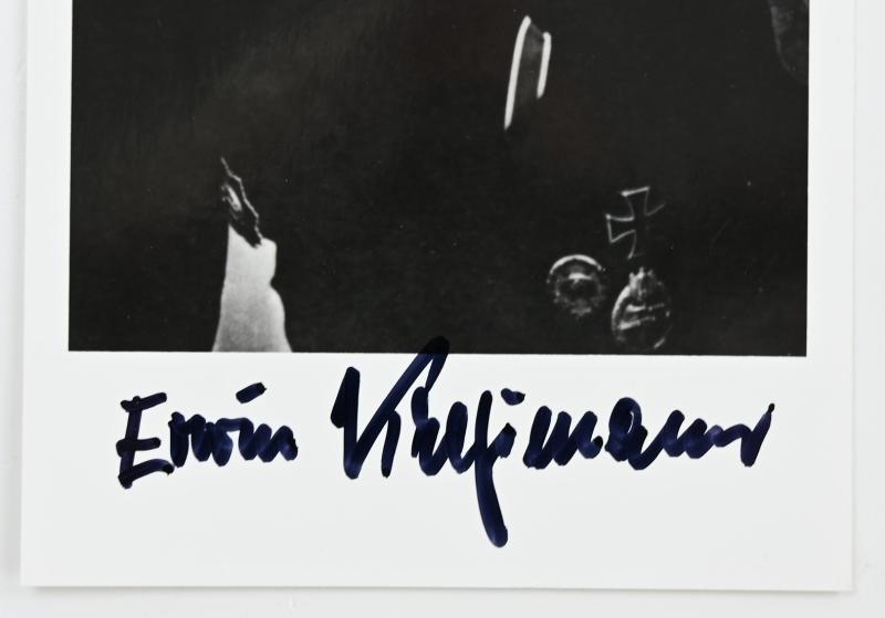 Signature of Wehrmacht Panzer KC Recipient 'Erwin Kreßmann'