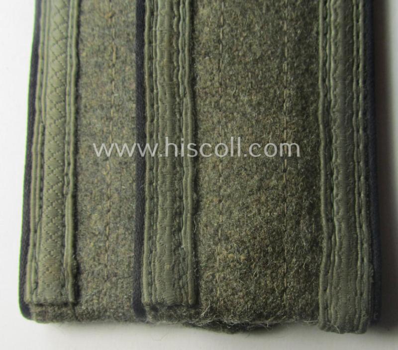 Moderately used - typically later-war-period and/or fully matching! - pair of so-called: 'M44'-pattern, simplified WH (Heeres) NCO-type shoulderstraps: 'Unteroffizier der Pionier-Trpn.'