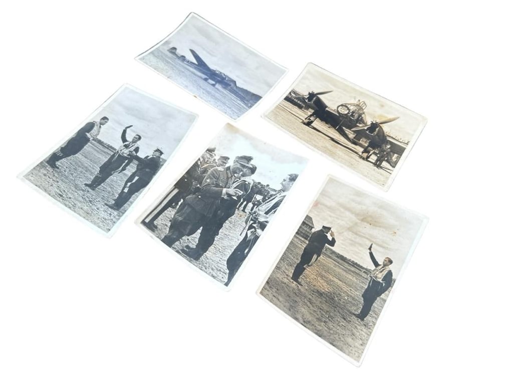 5x Photos of Focke Wulf fw189 Celebration 2000 Hours Flight