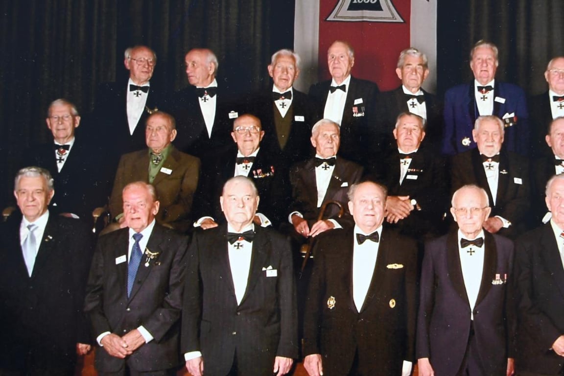 German Postwar Picture of Knight's Cross Recipients of the 'Ordensgemeinschaft der Ritterkreuzträger e.V.'